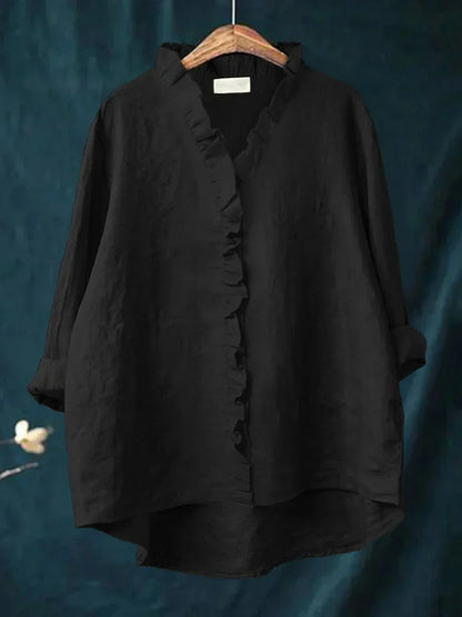 Linxia - Serenity Cotton-Linen Blouse