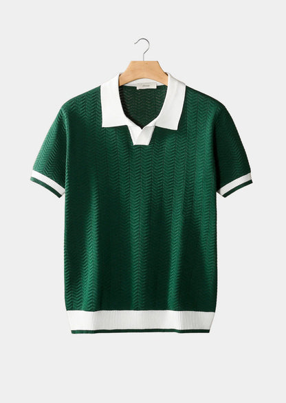 EMBRACE — Textured Knit Polo