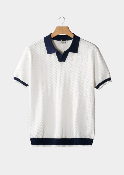 EMBRACE — Textured Knit Polo