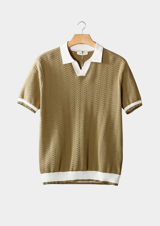 EMBRACE — Textured Knit Polo