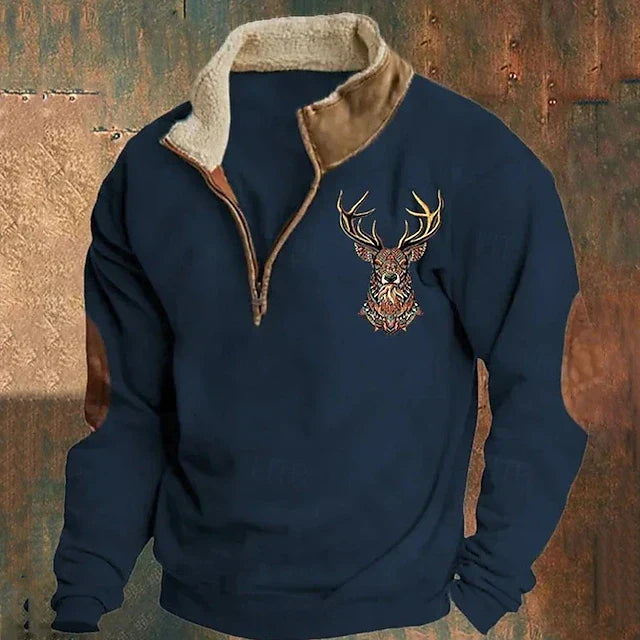 FALERN — Deer Detail Sweater