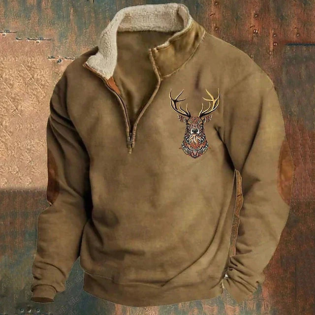 FALERN — Deer Detail Sweater