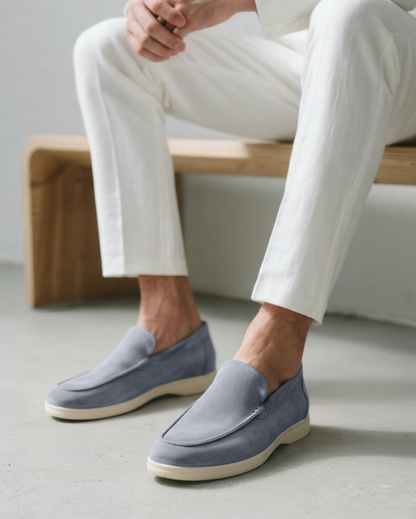 SOVARO — Men's Suede Slip-On Loafers