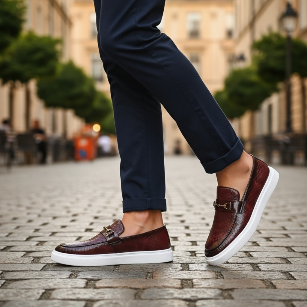 CIRANO — Snakeskin Loafers