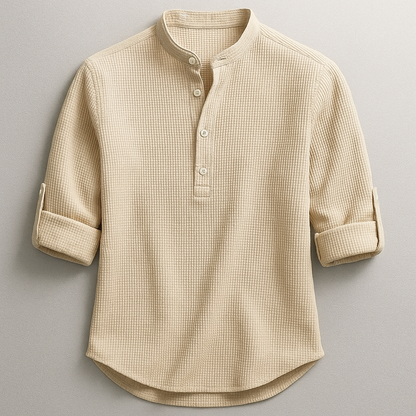 CALBREY — Linen Cotton Henley