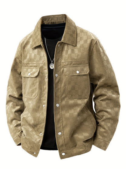 CALDERO — Checkered Suede Jacket