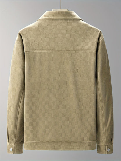 CALDERO — Checkered Suede Jacket
