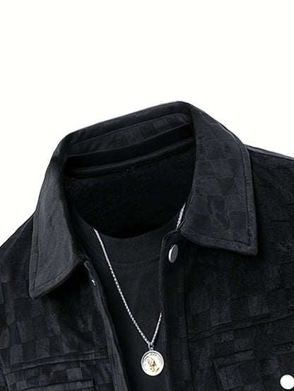 CALDERO — Checkered Suede Jacket