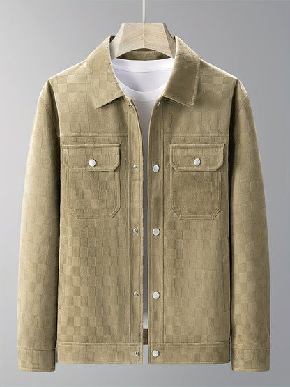 CALDERO — Checkered Suede Jacket