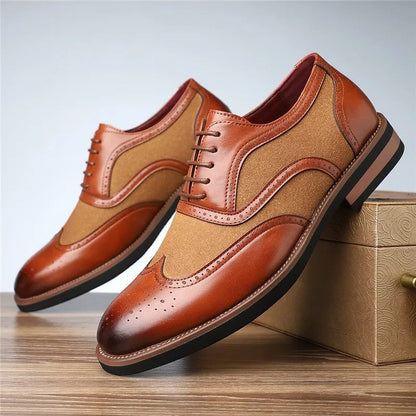 Regent tweekleurige brogue oxfords