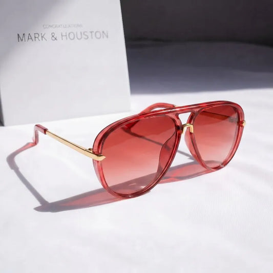 Viola Retro Aviator Sunglasses