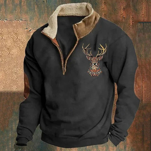 FALERN — Deer Detail Sweater